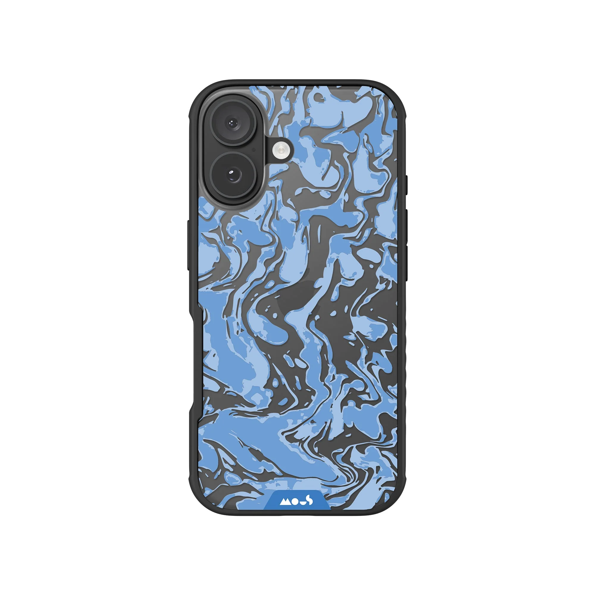 Sky Blue Protective Phone Case - Marbled - Image 3